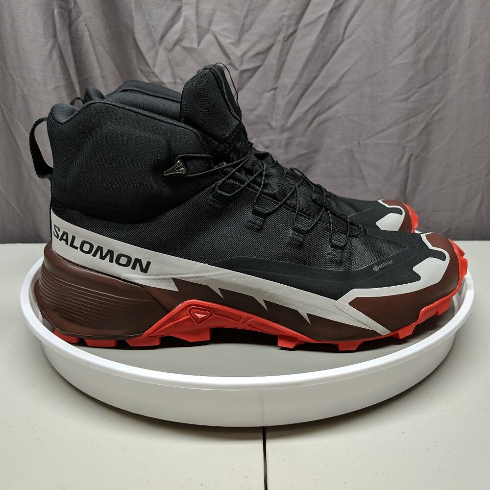 Salomon Cross Hike 2 Mid GTX Gore-Tex Quicklace Black Trail Hiking Shoes Boots